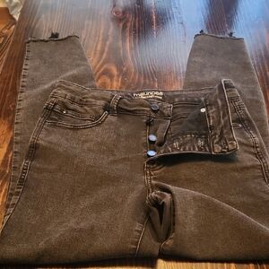 Maurices Charcoal Button-Fly Jeans